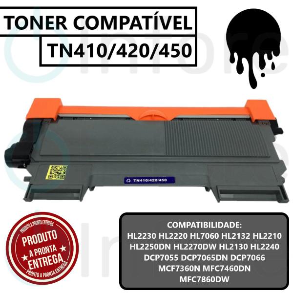 Imagem de Toner Compatível Tn410 Tn420 Tn450 Multifuncionais MFC-7240 MFC-7360 MFC-17360NR MFC-7460 MFC-7470 MFC-7860 MFC-7860DWR