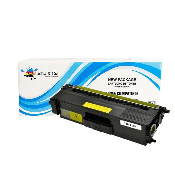 Imagem de Toner Compatível Tn419Y Tn419 Amarelo L8360 L8610 L8900 9K