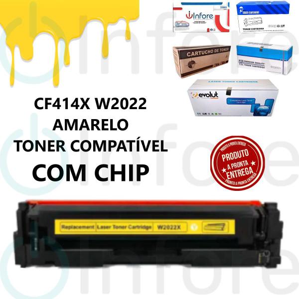 Imagem de Toner Compatível W2022X CF414X AMARELO COM CHIP M454DW M454DN M479FDW M479DW COM CHIP