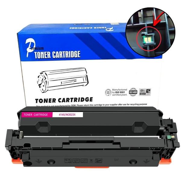 Imagem de Toner Compatível W2023X CF414X Magenta COM CHIP M454DW M454DN M479FDW M479DW COM CHIP