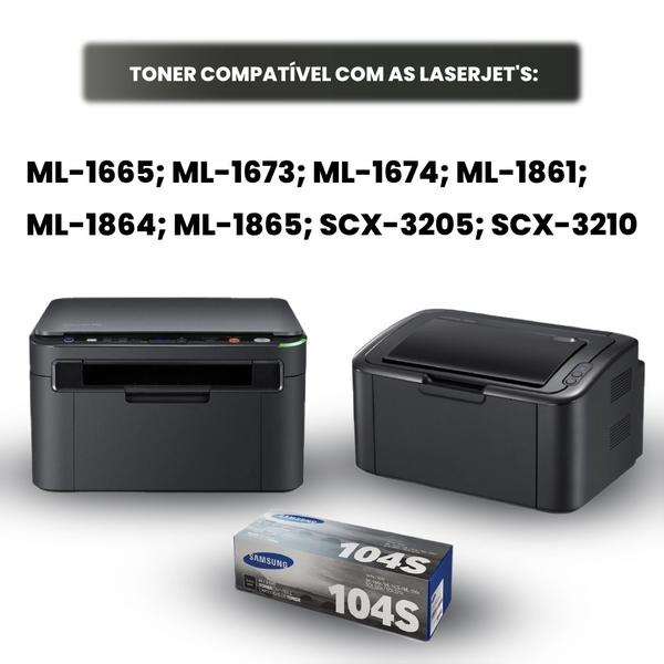 Imagem de Toner D104S 104s D104 Compatível para Laserjet  ML1660 ML1661