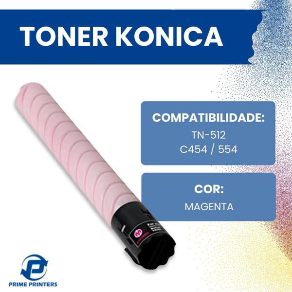 Imagem de Toner Konica TN-512 / C454 / 554 Magenta - A33K332