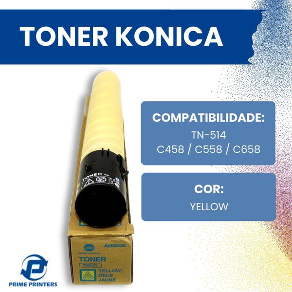 Imagem de Toner Konica TN-514 / C458 / C558 / C658 Yellow - A9E8230