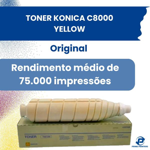 Imagem de Toner konica tn-615 / c8000 yellow - original