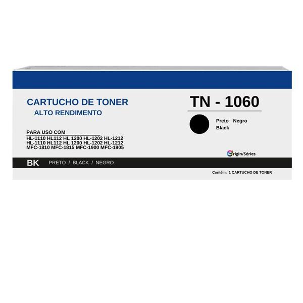 Imagem de Toner Origin TN1060 DCP-1602 DCP-1512 DCP-1617NW HL-1112 HL-1202 HL-1212W para Brother