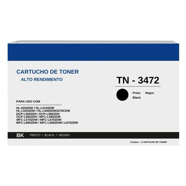 Toner Origin TN3472 L5102DW L5652DN L5502DN L6702DW 12K para Brother Imagem de Toner Origin TN3472 L5102DW L5652DN L5502DN L6702DW 12K para Brother