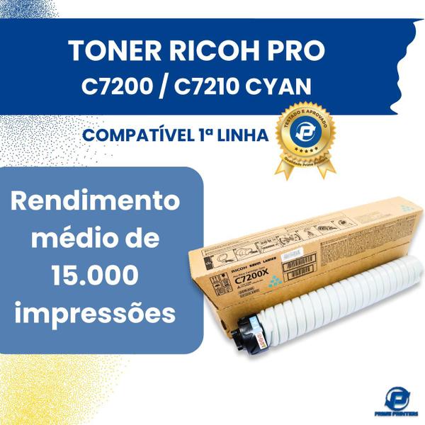 Imagem de Toner Ricoh Pro C7200 / C7210 Cyan