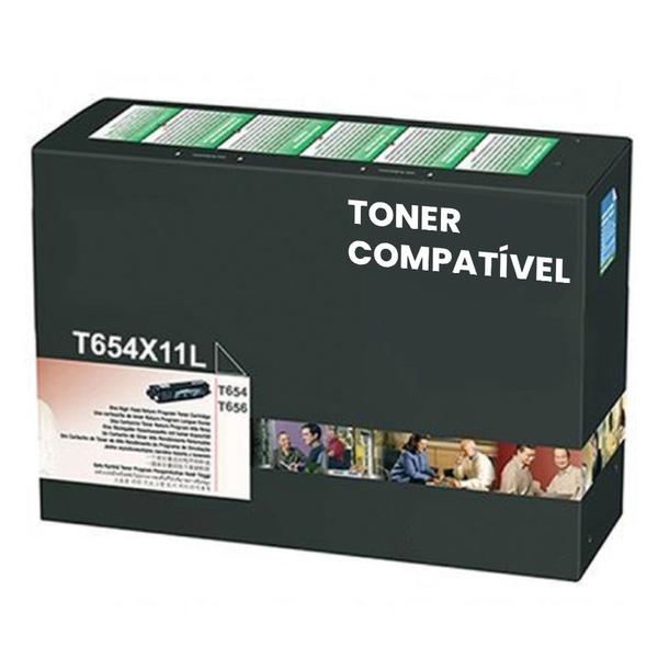 Imagem de toner t654 Compatível para impressora lexmark