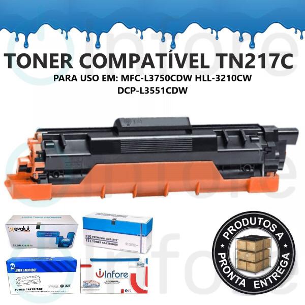 Imagem de Toner TN-217 TN217 Ciano  L3750CDW L3210CW L3551CDW