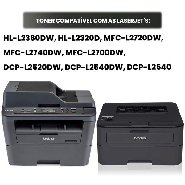 Imagem de Toner TN2340 compatível para impressora Brother DCP-L2540DW