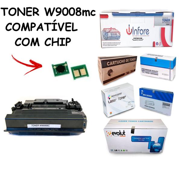 Imagem de Toner W9008mc COM CHIP Compatível Para  E50145dn 50145 DN E52645dn E52645c Preto