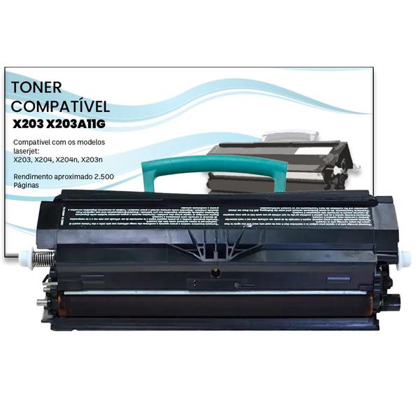 Imagem de Toner X203 compatível para impressora lexmark X204 2.5k