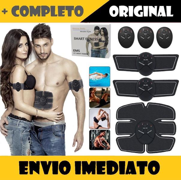 Imagem de Tonificador Aparelho Muscular Abdominal Estímulos Elétricos Abs Pro Shape Braço Perna Redutor Massageador Original