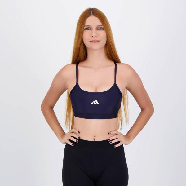 Imagem de Top Adidas Latin Fit Solid Feminino Marinho