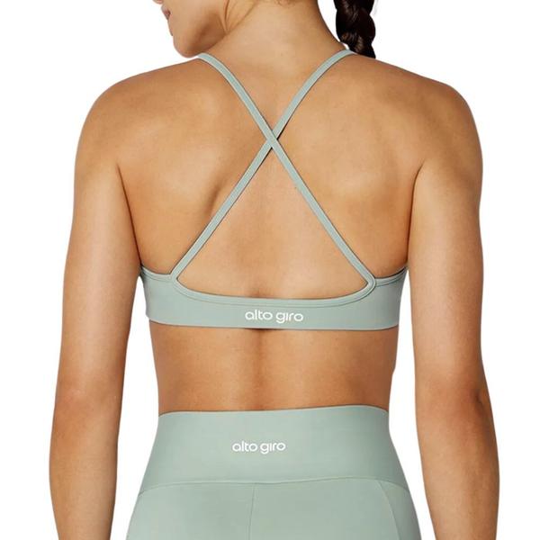 Top Alto Giro Alças Finas Costas Cruzadas Feminino 2411505 Imagem de Top Alto Giro Alças Finas Costas Cruzadas Feminino 2411505