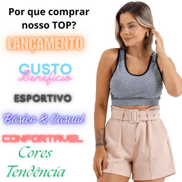 Imagem de Top costas nadador feminino confort poliamida c/bojo slim esportivo 9115a