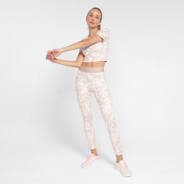 Imagem de Top Cropped Adidas Techfit Camo Feminino