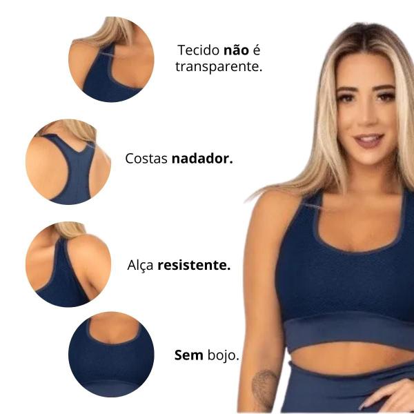 Imagem de Top de academia Feminino com sustentação sem bojo Fitness NF