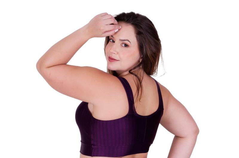 Imagem de Top de Academia Grande Plus Size Fitness 46 48 50 - NICOLE 