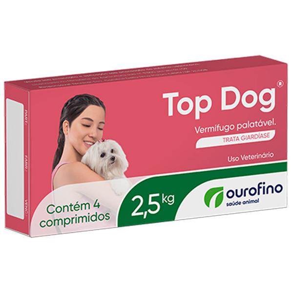 Imagem de Top Dog 2,5kg 4Comp Vermífugo Com Sabor Que Os Cães Adoram - Ourofino Pet