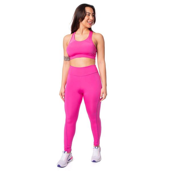 Imagem de Top Feminino Estilo do Corpo Gym Brilho Pink