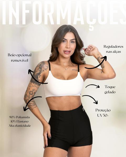 Imagem de Top Feminino Fitness Ternura Com Alça Regulável