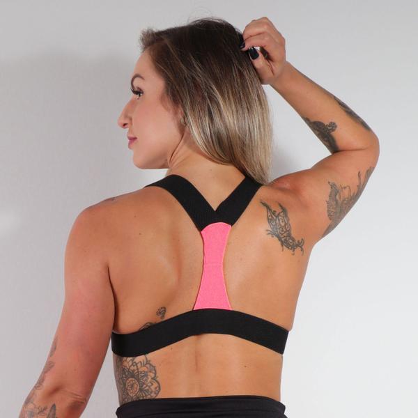 Imagem de Top Feminino Rosa Neon Piquet com Bojo 