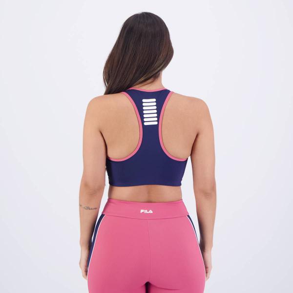 Imagem de Top Fila Seven Stripes Fit Feminino Rosa