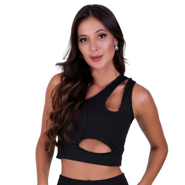 Imagem de Top Fitness com Decote para Academia Cropped - TOP LUNA