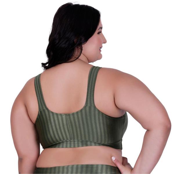 Imagem de Top Fitness Cropped de Academia Plus Size 3D Nicole