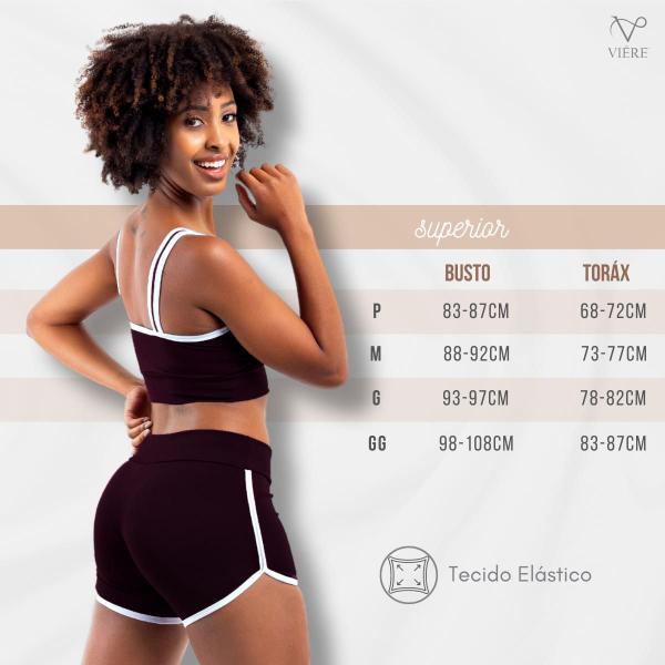 Imagem de Top Fitness Feminino Academia Treino Decote V Viére