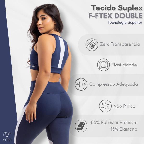 Imagem de Top Fitness Feminino Academia Treino Telinha Nadador Viére