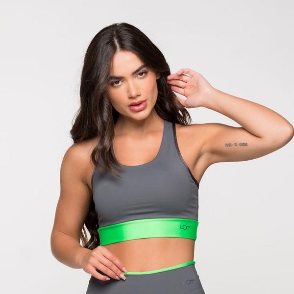 Imagem de Top Fitness Poliamida com Cós Verde Neon Los Angeles