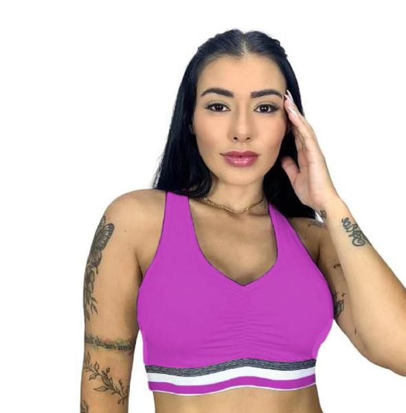 Imagem de Top Fitness Sutiã  Nadador Alta Sustentação Academia Treinar