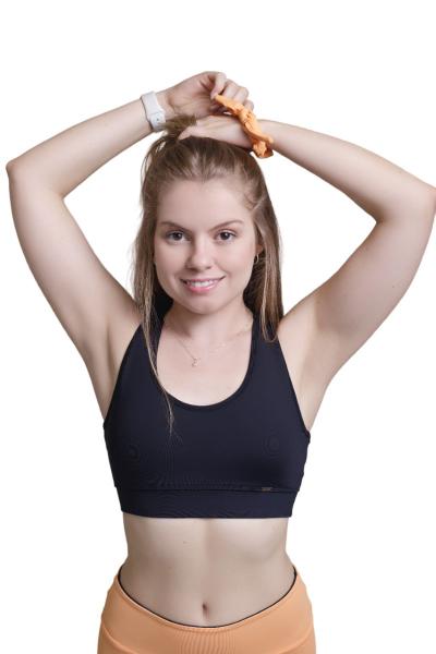 Imagem de Top Plus Size Academia Básico Fitness Blusa Feminina Cropped Ginástica Treino Musculação