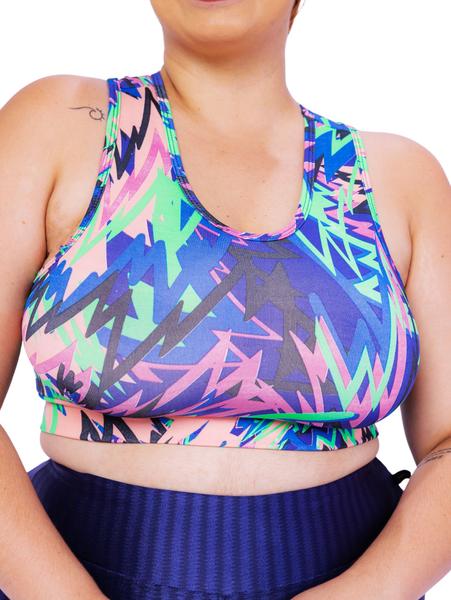 Imagem de Top Plus Size Essencial  Estampado Costa Nadador Conforto dia a dia