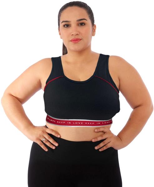 Imagem de Top Plus Size Fitness Academia Nadador Bojo Treino Correr