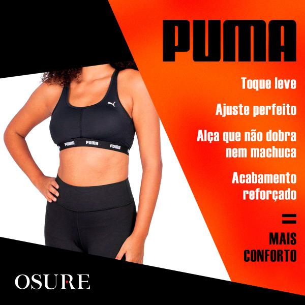 Imagem de Top Puma C/ Bojo Removível Feminino Alta Sustentação Academia Fitness Nadador com Sustentação