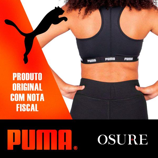 Imagem de Top Puma C/ Bojo Removível Feminino Alta Sustentação Academia Fitness Nadador com Sustentação