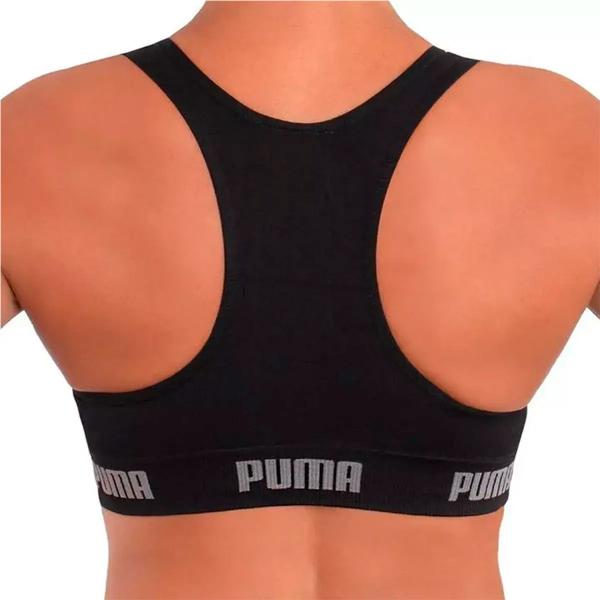 Imagem de Top Puma Original Feminino Academia Fitness Nadador Sem Costura S/ Bojo Ótima Sustentação Confortável 27070