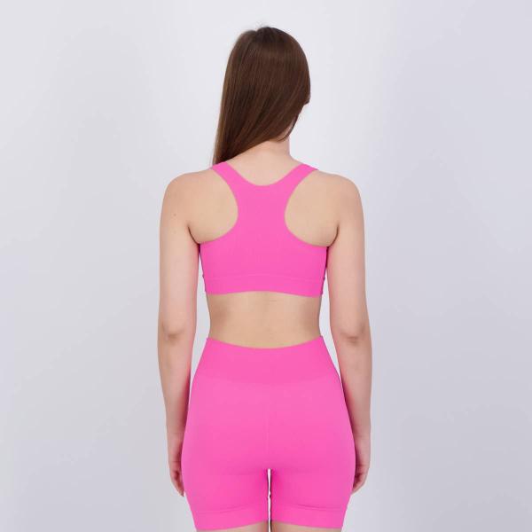 Imagem de Top Selene Canelado Sem Costura Basic Feminino Rosa