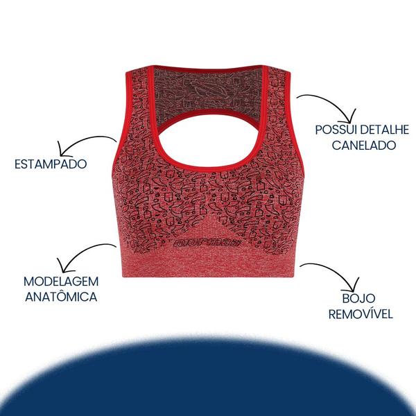 Imagem de Top Sem Costura Sem Bojo e Sem Aro De Microfibra Feminino Anatômico Mormaii