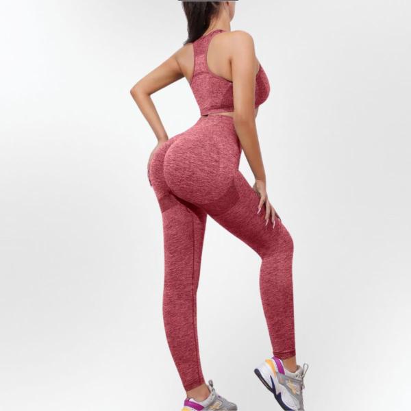 Imagem de Top Sports Conjunto Academia Fitness Yoga Ciclismo Levanta Bumbum Calça e Top Nadador