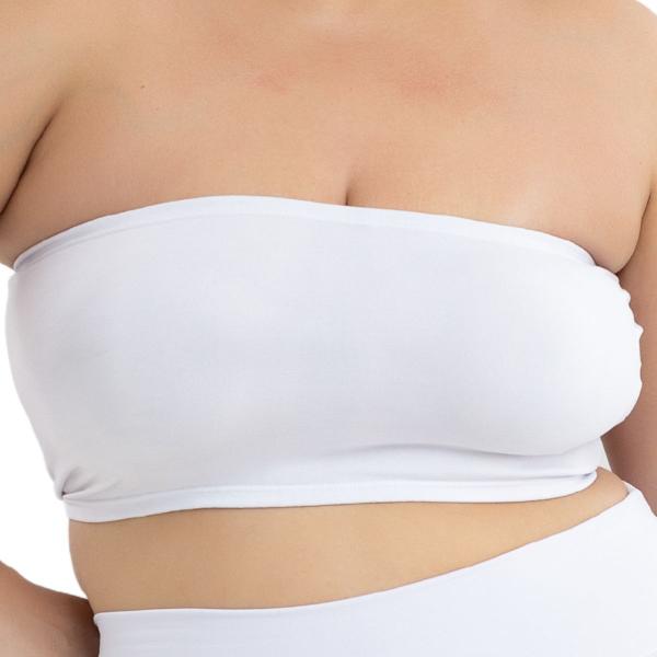 Imagem de Top Tubo Faixa Sem Alça Com Elástico Plus Size Fitness 3035.c1