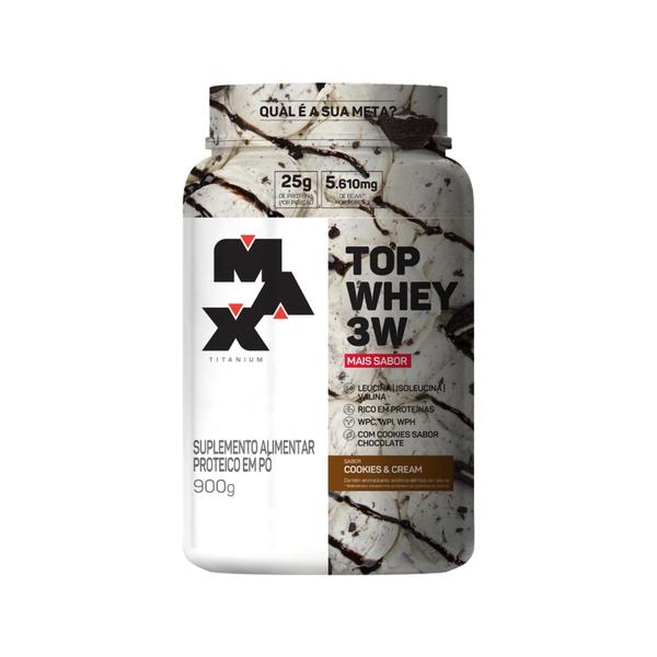 Imagem de Top Whey 3W + Sabor Pote (900g) - Max Titanium