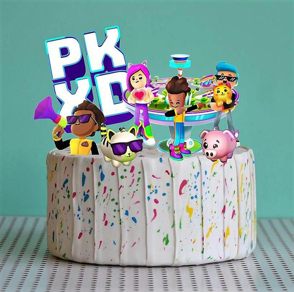 topo de bolo de PKXD Animais Monte você mesmo - Nicolados Imagem de topo de bolo de PKXD Animais Monte você mesmo