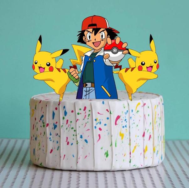 topo de bolo de Pokemon Pikachu Monte você mesmo - Nicolados Imagem de topo de bolo de Pokemon Pikachu Monte você mesmo