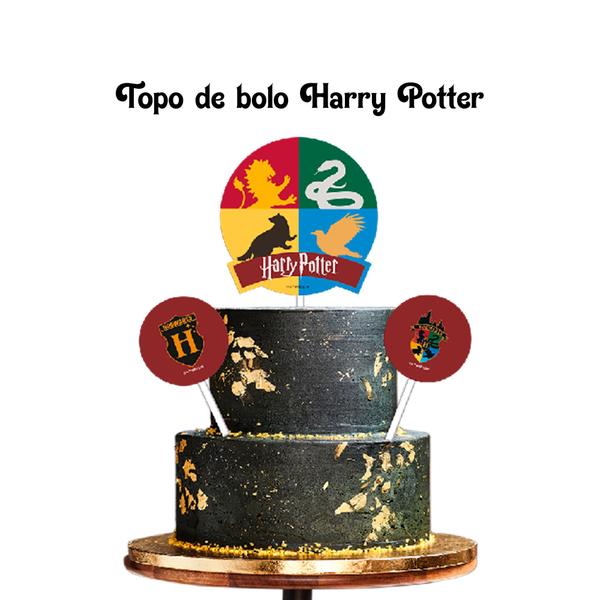 Topo de bolo Decoração Harry Potter Festa Aniversário - Festcolor Imagem de Topo de bolo Decoração Harry Potter Festa Aniversário