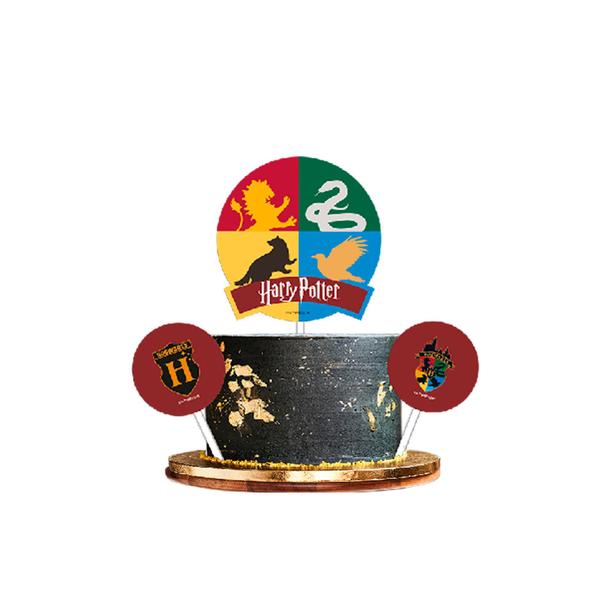 Topo de bolo Decoração Harry Potter Festa Aniversário - Festcolor Imagem de Topo de bolo Decoração Harry Potter Festa Aniversário