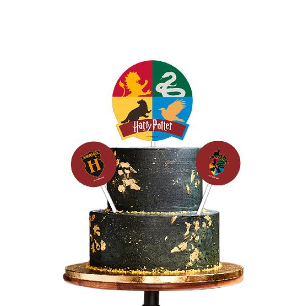 Topo de bolo Decoração Harry Potter Festa Aniversário - Festcolor Imagem de Topo de bolo Decoração Harry Potter Festa Aniversário